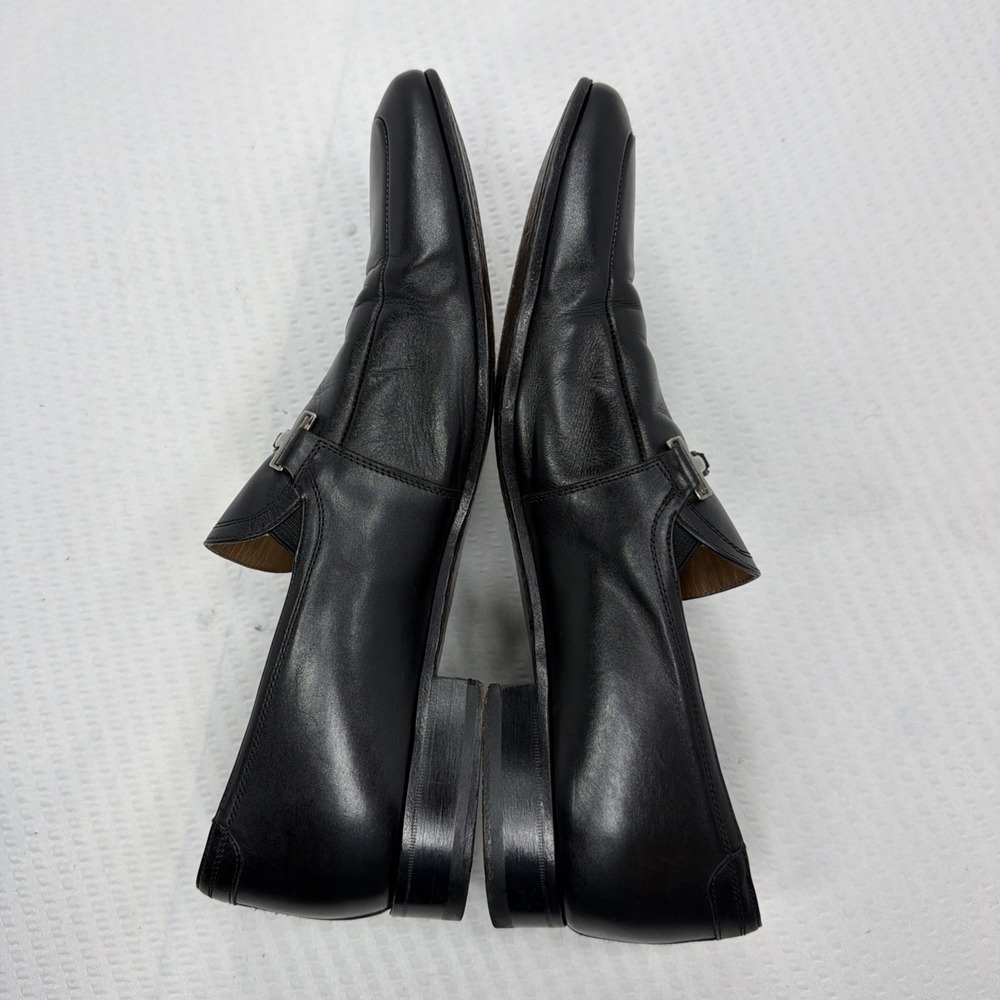 Mezlan Spain Bit Loafers Black Leather Ornament 11.5M 2086 Dress Shoes Luxury - Picture 7 of 16